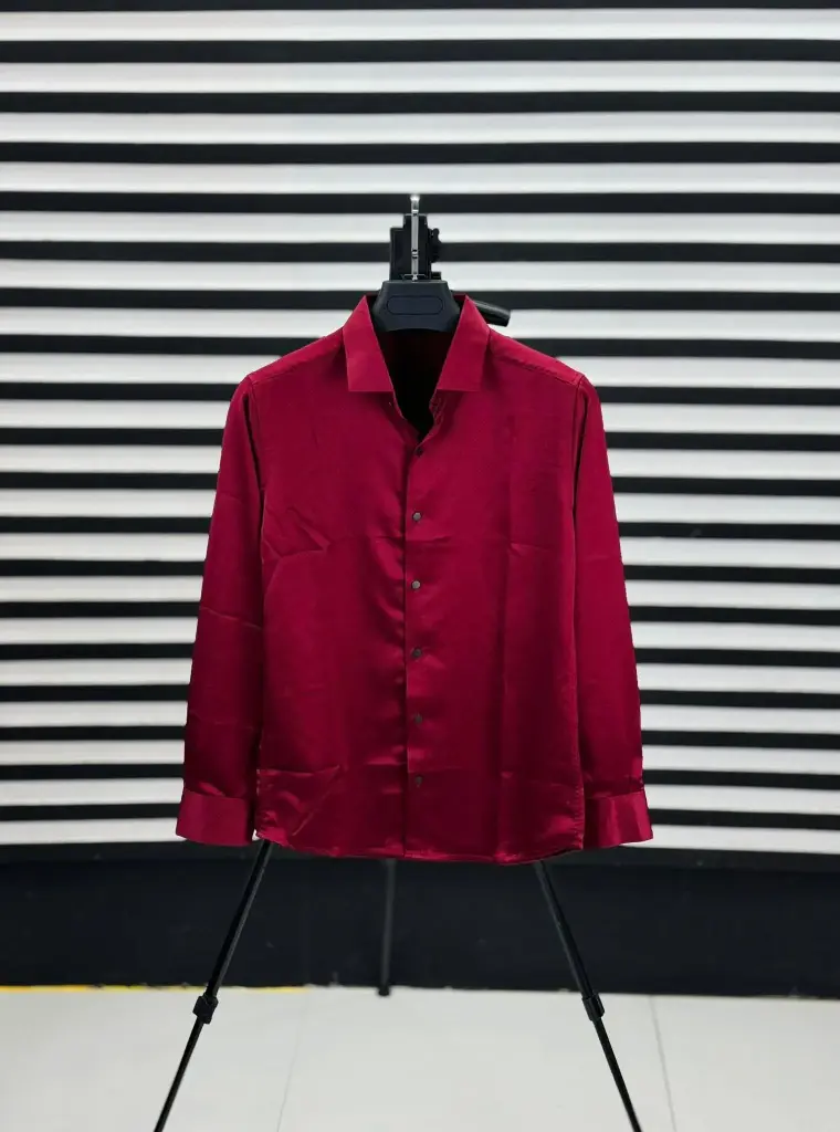 Solid Indina Fabric Shirt 🔥 Party shirt